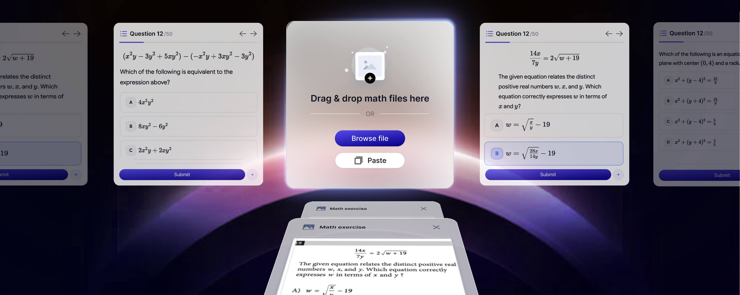 Turn any SAT Math material into ready-to-train practice