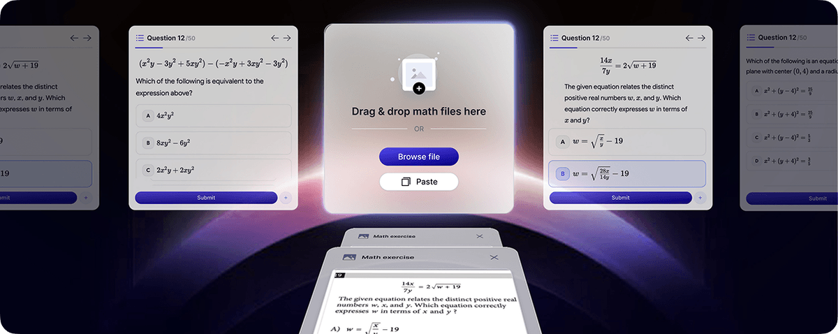 Turn any SAT Math material into ready-to-train practice